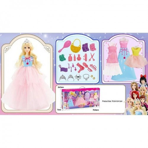 Кукольный набор с гардеробом "Princess" (вид 1) (MiC)