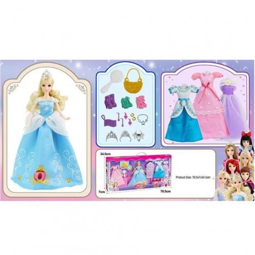 Кукольный набор с гардеробом "Princess: Золушка" (MiC)