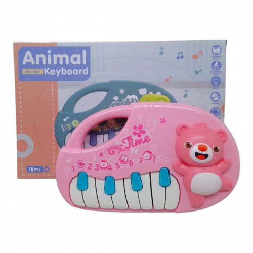 Пианино детское "Animal kingdom" (розовый) (MiC)