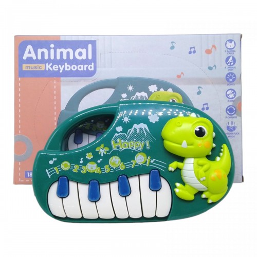 Пианино детское "Animal kingdom" (бирюзовый) (MiC)