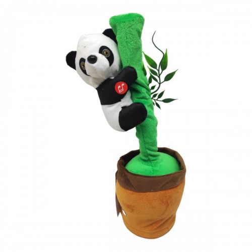 Мʼяка інтерактивна іграшка "Панда на бамбуці" (MiC)
