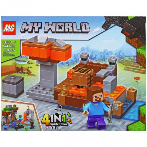 Конструктор "Minecraft", 105 деталей (вид 1) (MiC)