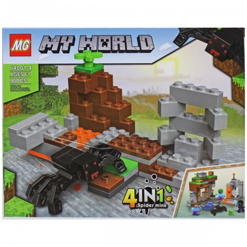 Конструктор "Minecraft", 90 деталей (вид 4) (MiC)