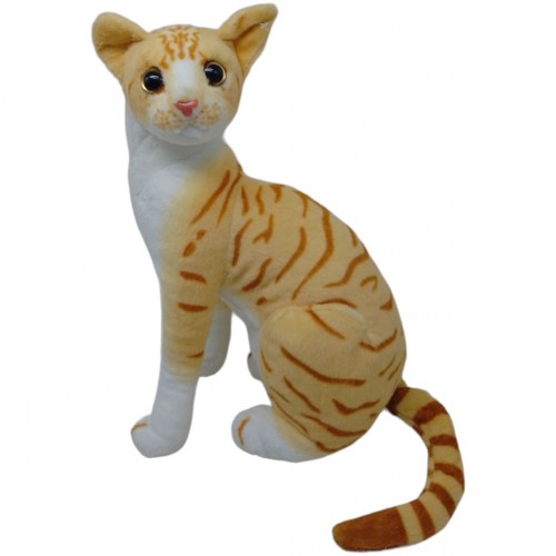 Мягкая игрушка "Большая кошка", рыжая (40 см) (LUMO)