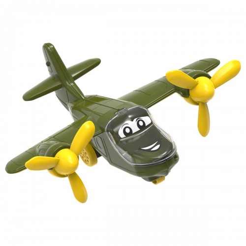 Пластиковая игрушка "Самолет" (зеленый хаки) (Технок)