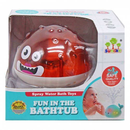 Игрушка для ванной "Фонтанчик: Рыба Фугу" (коричневая) (Sunlike)