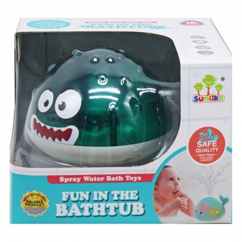 Іграшка для ванної "Фонтанчик: Риба Фугу" (бірюзова) (Sunlike)