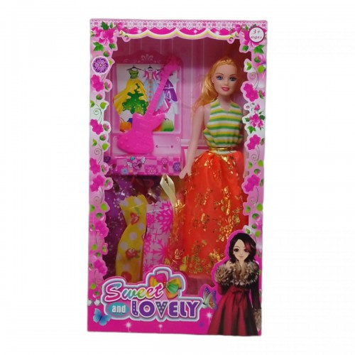 Кукла "Sweet and lovely", оранжевая юбка вид 2 (MiC)