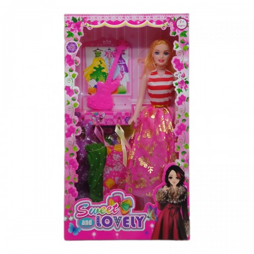Кукла "Sweet and lovely", розовая юбка вид 1 (MiC)