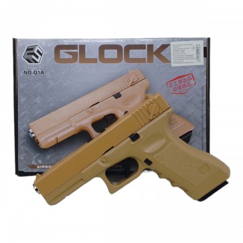 Пистолет с пульками "Glock" (19 см) (ZHENGSANGTAI)
