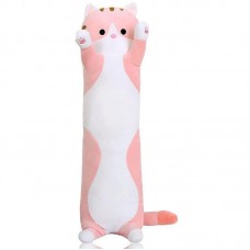 Кіт батон, 90 см, рожевий