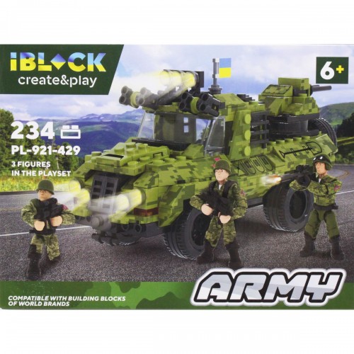 Конструктор "Армия: Джип", 234 дет. (iBLOCK)