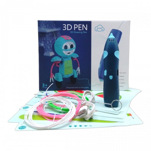 3D ручка "3D Drawing pen" (синяя) (tuosiqi)