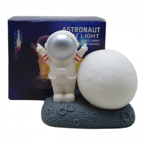 Світильник-нічник дитячий Космонавт 12см білий (MiC)
