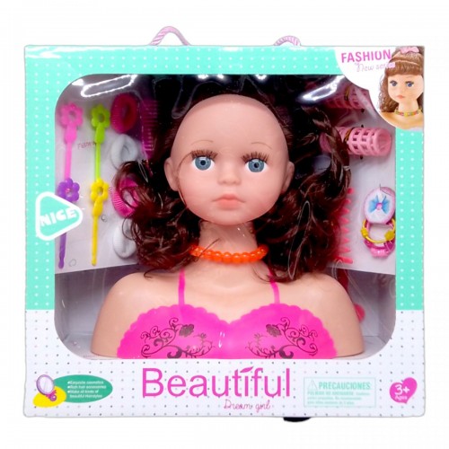 Кукла-манекен для причесок "Dream girl" (шатенка) (MiC)