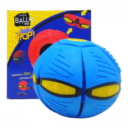 Мʼяч-трансформер "Flat Ball Disc: Мʼячик-фризбі", синій (MiC)