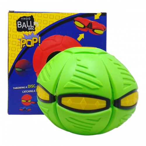 Мяч-трансформер "Flat Ball Disc: Мячик-фрисби", салатовый (MiC)