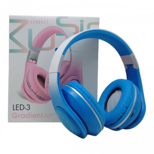 Навушники бездротові "Gradient Art" (блакитний) (MiC)