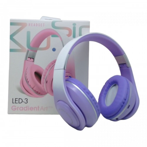 Навушники бездротові "Gradient Art" (фіолетовий) (MiC)
