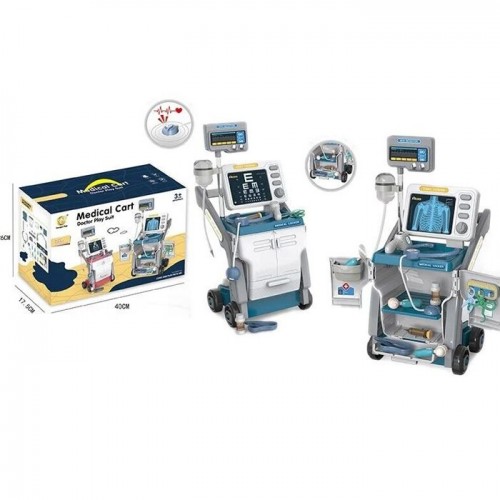 Набір лікаря з приладдям, крапельниця, інструменти, стетоскоп на батарейках, в коробці (MiC)
