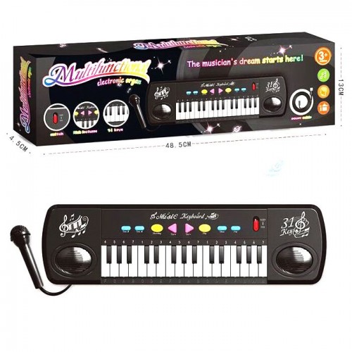 Піаніно 3120 B 31 клавіша, мікрофон, USB-кабель, на батарейках, у коробці (MiC)
