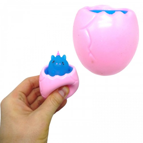 Іграшка-антистрес "Єдиноріг у яйці" (рожевий) (MiC)