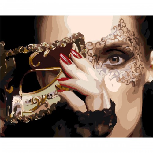 Картина за номерами "Золота маска" 40х50 см (Оптифрост)
