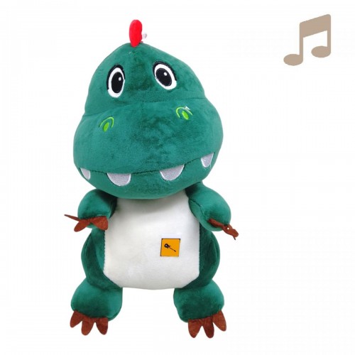 Мʼяка музична іграшка "Дракоша Фредді", 28 см, зелений (Копиця)