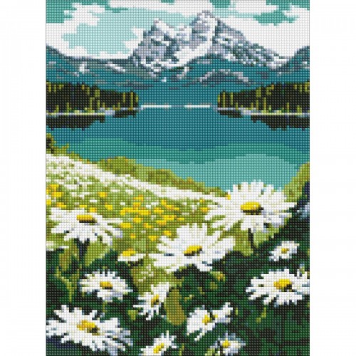 Алмазна мозаїка "Квітучі ромашки" (Ідейка)