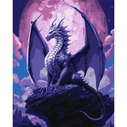 Картина за номерами "Величний дракон" (Ідейка)