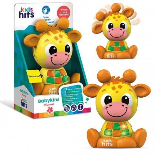 Музична розвиваюча іграшка "Чарівні звірята: Babykins Жираф" (Kids hits)