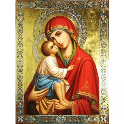 Алмазна мозаїка, без підрамника "Донська ікона божої матері" 40х50 см (Strateg)
