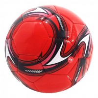 Мяч футбольный №2 лакированный (красный)