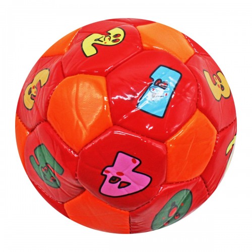 Мяч футбольный №2 "Цифры" (оранжевый) (MiC)