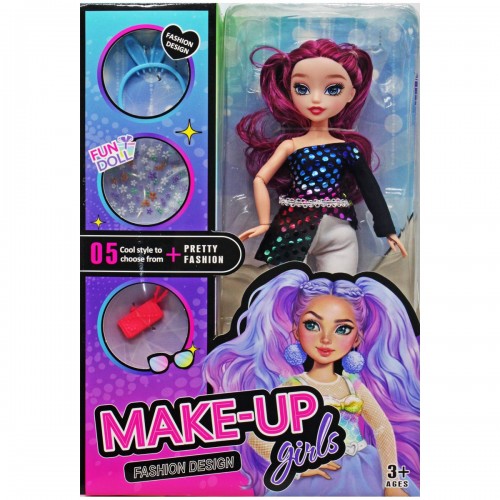 Кукла с аксессуарами "Makeup girls" (вид 1) (MiC)