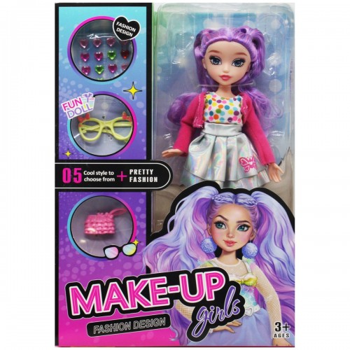 Кукла с аксессуарами "Makeup girls" (вид 3) (MiC)