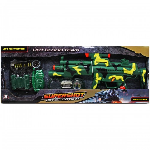 Военный набор с автоматом "Supershot" (MiC)