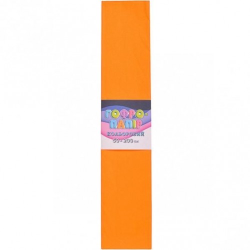 Гофрированная бумага, 50х200 см (оранжевый) (MiC)
