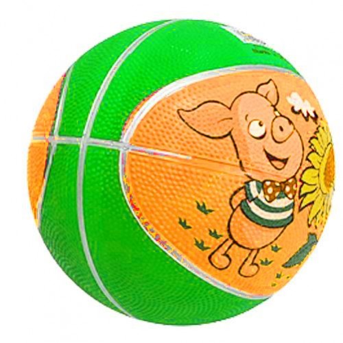 Мяч баскетбольный детский, d=19 см (зеленый) (MiC)