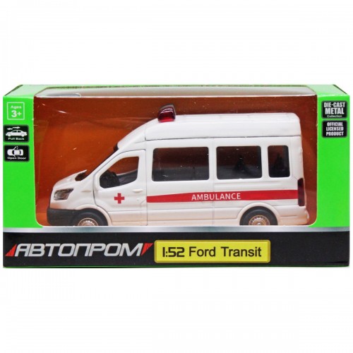 Машинка "Автопром: Ford Transit Ambulance" (Автопром)
