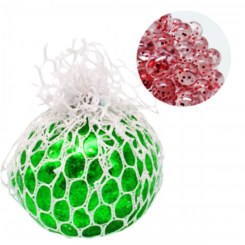 Іграшка-антистрес с блестками "Mesh squish ball" (зелений) (MiC)