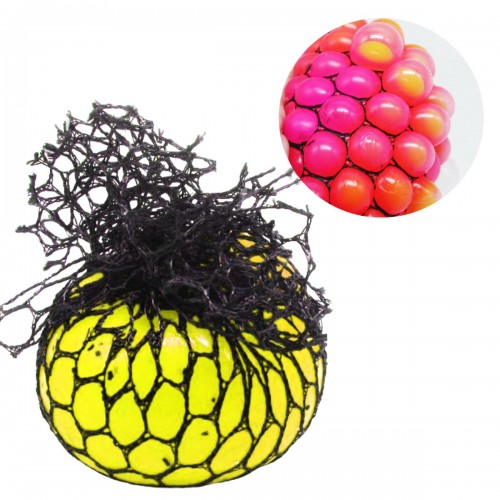 Игрушка-антистресс "Mesh squish ball" (желтый) (MiC)