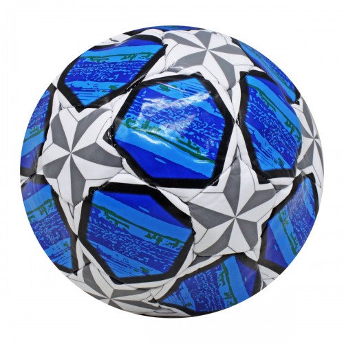 Мяч футбольный №5 "Stars", голубой (Meik)