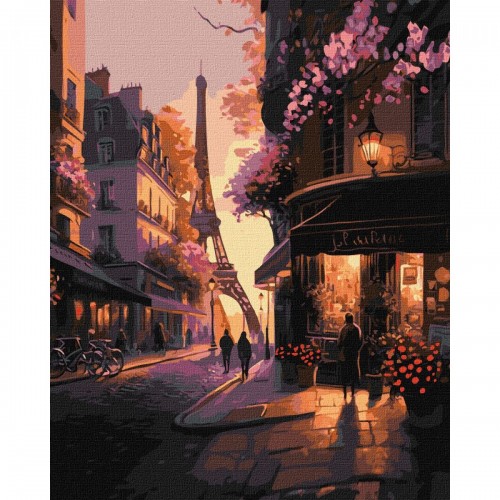 Картина по номерам "Французские улочки" 40х50 см (Ідейка)
