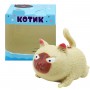Игрушка-антистресс "Котик", бежевый (MiC)