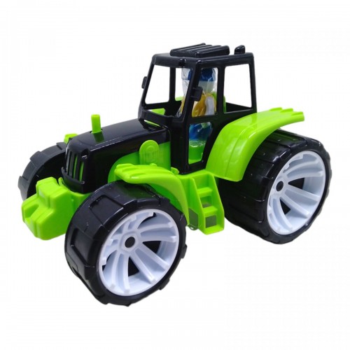Трактор пластиковый (зеленый+черный) (Bamsic)