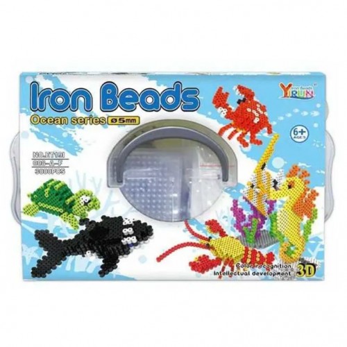 Термомозаика "Iron Beads: Морские животные", 6 фигурок, 3000 деталей (yirun)