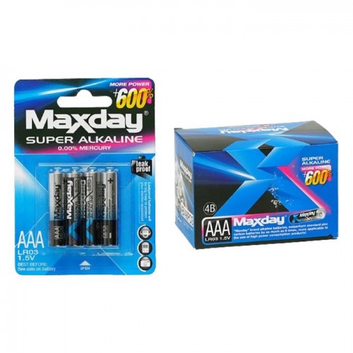 Батарейки “Maxday” Alcaline, міні-пальчикові, АAА 1,5V (Maxday)
