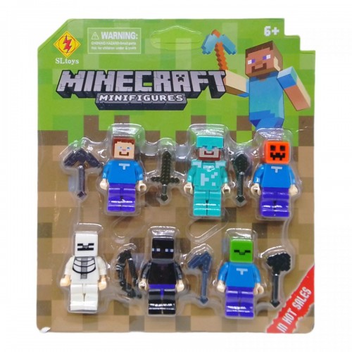 Набір фігурок "Minecraft" (6 фігурок) (Sltoys)