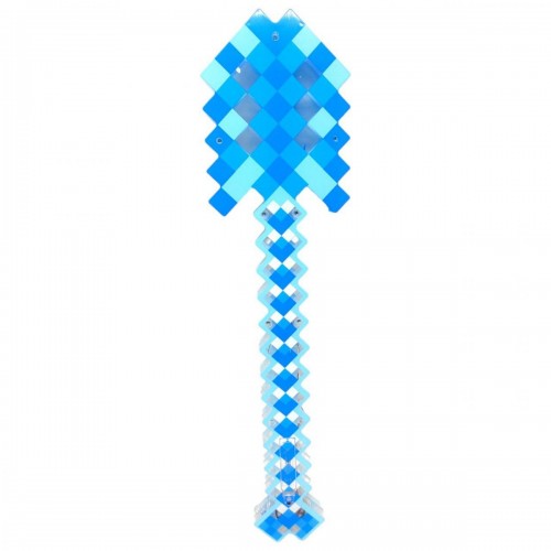 Лопата "Minecraft", свет, звук (синяя) (MiC)